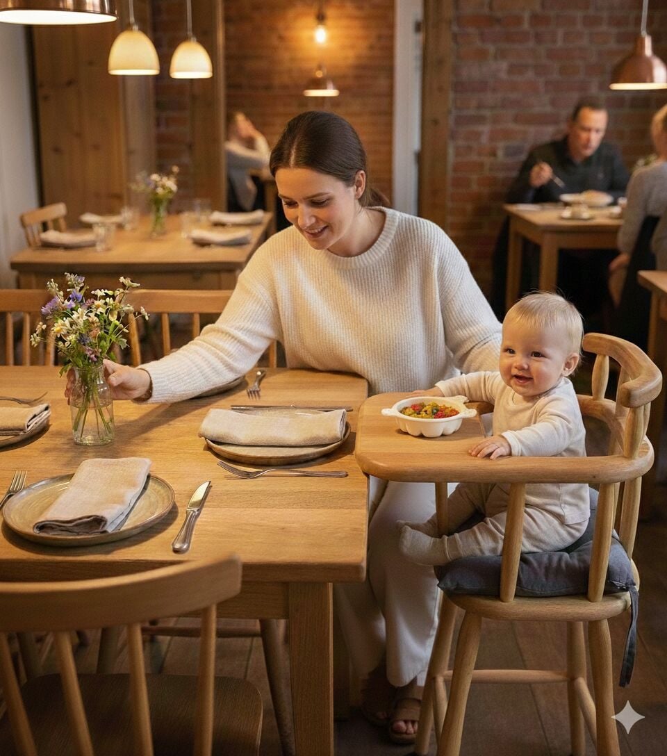 MMS AHŞAP NATUREL AHŞAP MAMA SANDALYESİ