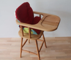 MMS AHŞAP NATUREL AHŞAP MAMA SANDALYESİ