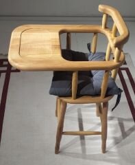 MMS AHŞAP NATUREL AHŞAP MAMA SANDALYESİ