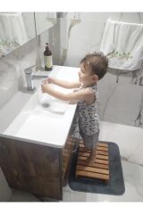 MMS AHŞAP ÇOCUK VE YETİŞKİN LAVABO ÖNÜ ABDEST ALMA BASAMAĞI