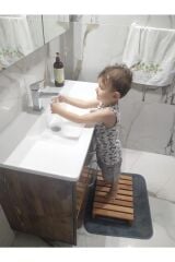MMS AHŞAP ÇOCUK VE YETİŞKİN LAVABO ÖNÜ ABDEST ALMA BASAMAĞI