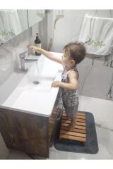 MMS AHŞAP ÇOCUK VE YETİŞKİN LAVABO ÖNÜ ABDEST ALMA BASAMAĞI