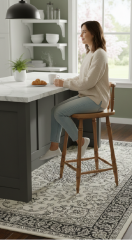 MMS AHŞAP BEYAZ ADA MUTFAK VE BAR SANDALYESİ