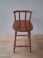 MMS AHŞAP CEVİZ ADA MUTFAK VE BAR SANDALYESİ